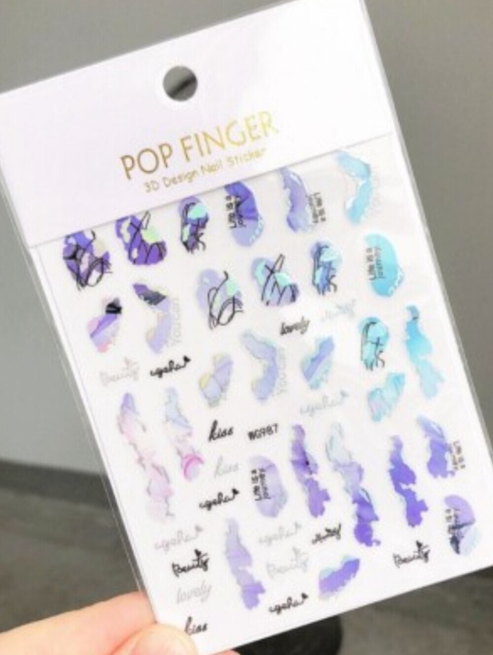 Trendy Self Adhesive Nails Art Transfer Sticker